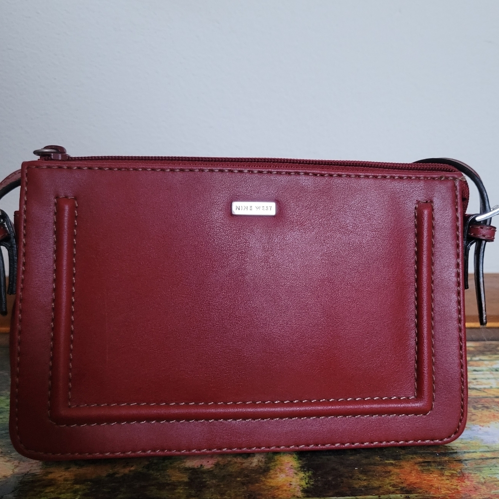 Nine West Red Small Purse with Mirror